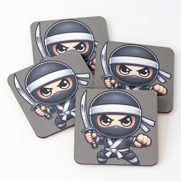 Item preview, Cute Kawaii Ninja Warrior 6 designed and sold by Redblackman.