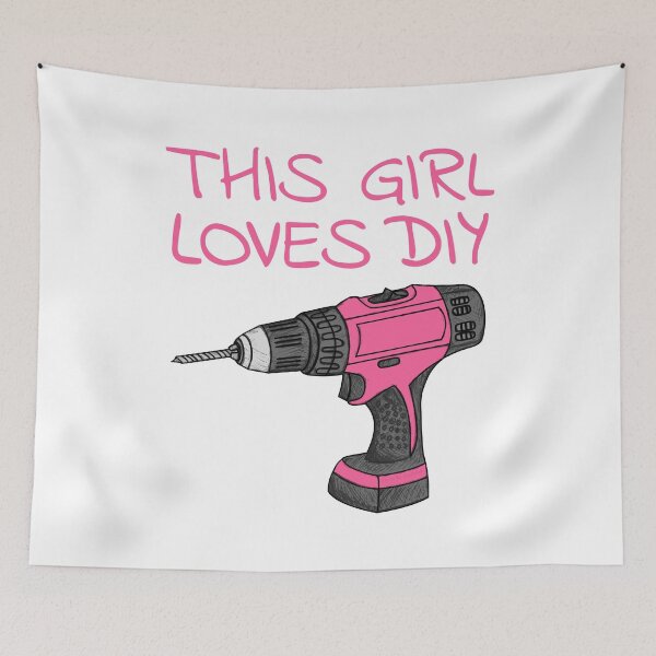 Item preview, This Girl Loves DIY, Female Builder Handywoman Funny designed and sold by doodlerob.