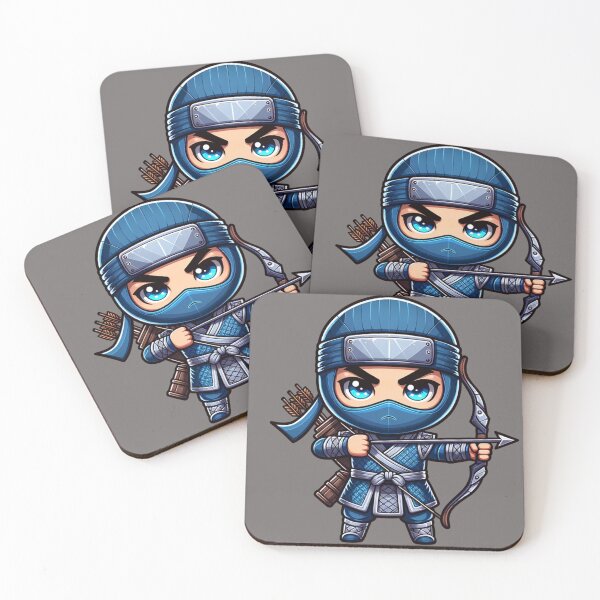 Item preview, Cute Kawaii Ninja Warrior 8 designed and sold by Redblackman.