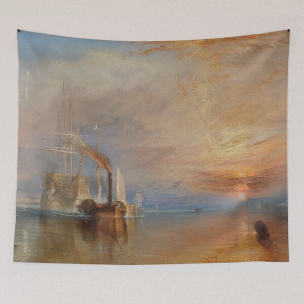 Item preview, The Fighting Temeraire Turner Sunset Seascape Painting designed and sold by VintageArchive.