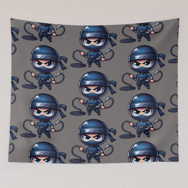 Item preview, Cute Kawaii Ninja Warrior 13 designed and sold by Redblackman.