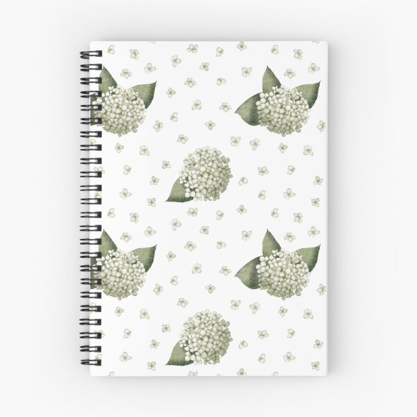 Item preview, White hydrangea pattern designed and sold by Ana Vírseda.