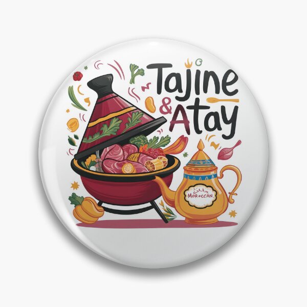 Item preview, Vibrant Moroccan Tajine & Teapot Illustration - Festive Tagine Party Poster designed and sold by Creatiforge.