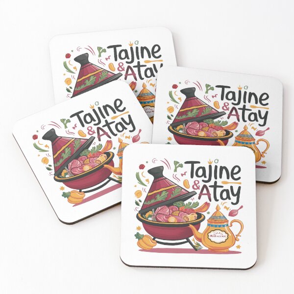 Item preview, Vibrant Moroccan Tajine & Teapot Illustration - Festive Tagine Party Poster designed and sold by AmiGraph.