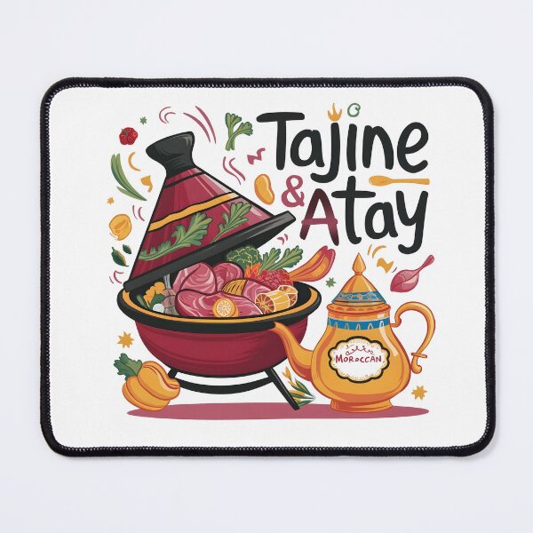 Item preview, Vibrant Moroccan Tajine & Teapot Illustration - Festive Tagine Party Poster designed and sold by Creatiforge.