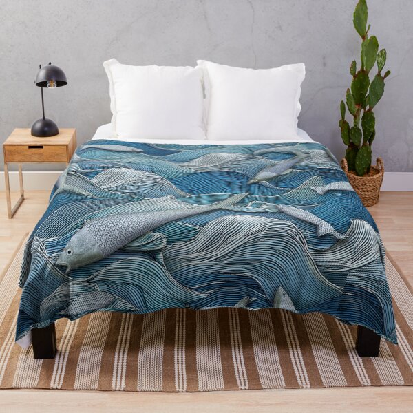 Item preview, Fish among the waves of the sea./2 designed and sold by My-fake-places.