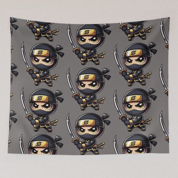Item preview, Cute Kawaii Ninja Warrior 17 designed and sold by Redblackman.