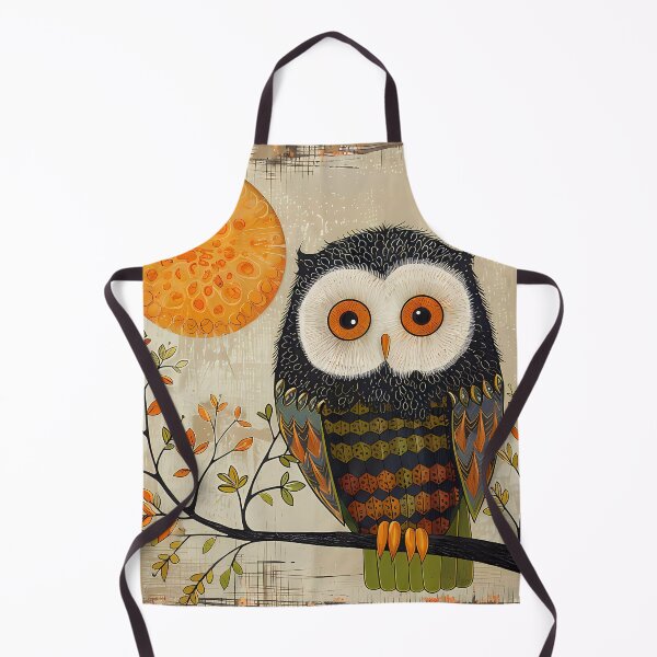 Item preview, Owl Artwork Fall Halloween Decor, Owl Halloween Wall Art, Cute Owl Illustration, Halloween Owl Print for Apparel and Household designed and sold by MTJ-Mushrooms.