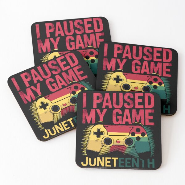 Item preview, I Paused My Game Juneteenth Celebration designed and sold by Quirky Shirts.