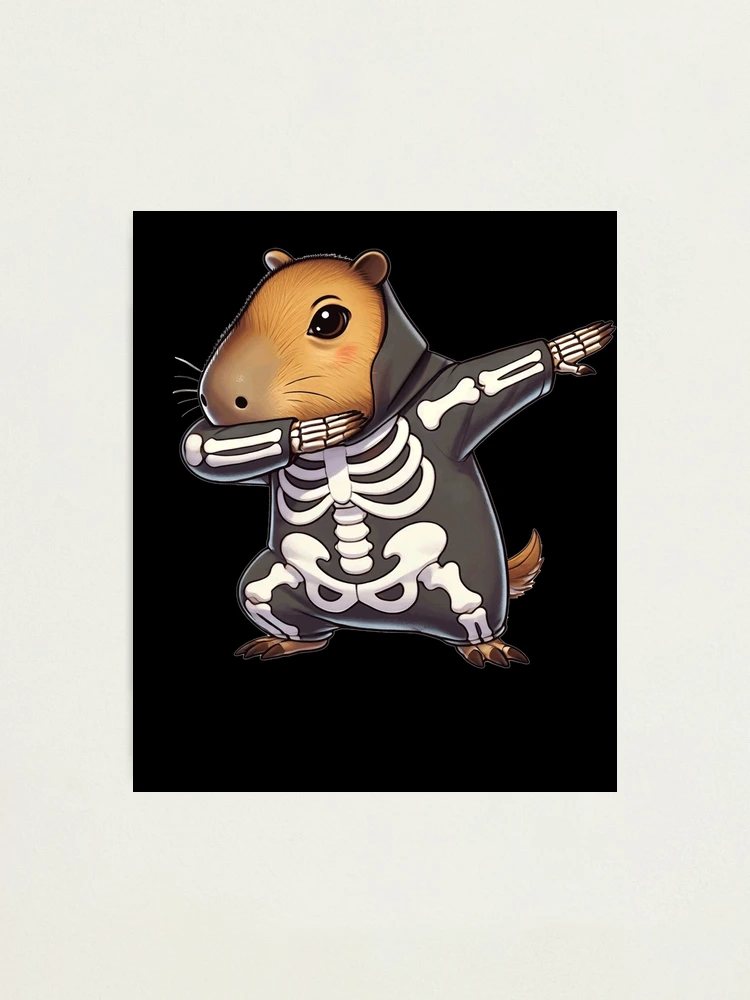 Capybara Halloween Skeleton Kids Women Men Capybara
