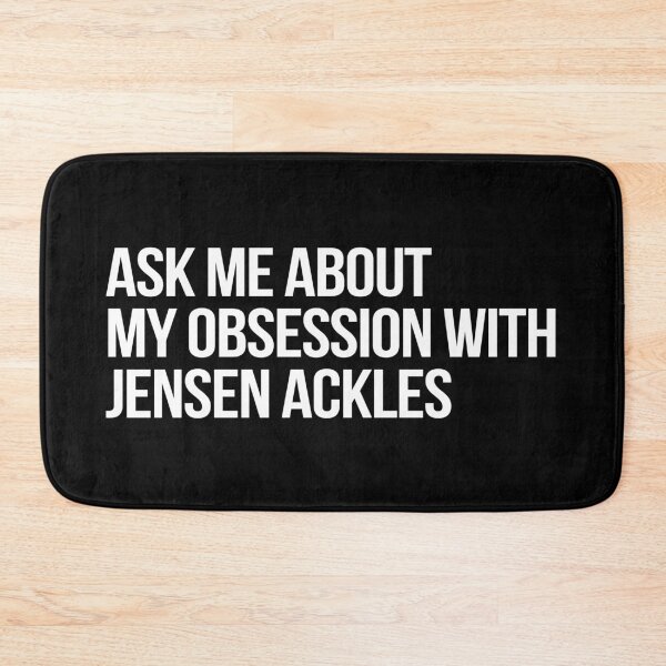 Item preview, Ask me About my Obsession with Jensen Ackles designed and sold by deluluhaze.