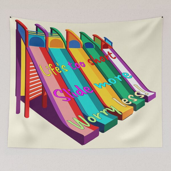 Item preview, Slide Into Happiness designed and sold by AgarutanPrint.