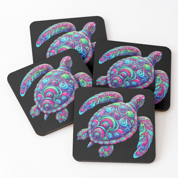 Item preview, Psychedelic Sea Turtle Design designed and sold by SandbarTees.