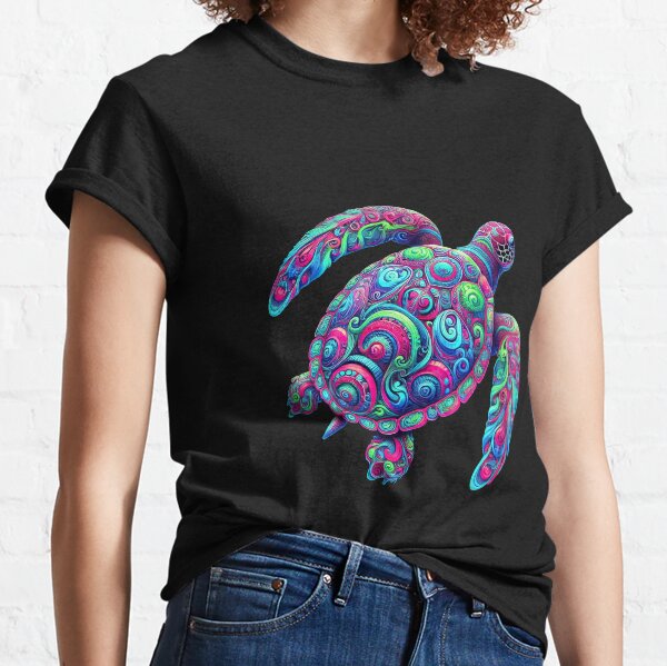 Item preview, Psychedelic Sea Turtle Design designed and sold by SandbarTees.