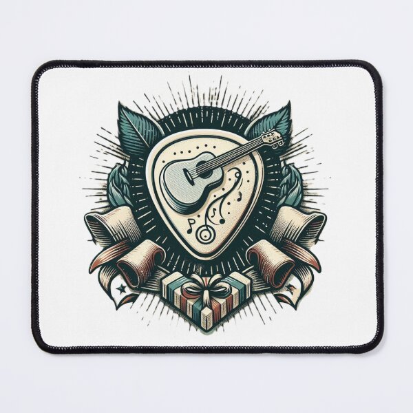 Item preview, Guitar Pick Gift For Guitarist Retro Vintage Short Sleeve T-Shirt designed and sold by YOUDKAIR.