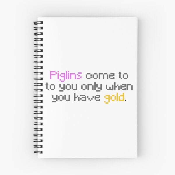 Item preview, Piglins come to you only when you have gold designed and sold by Johar's Finish.