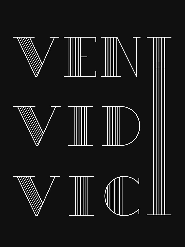 veni vidi vici i came i saw i conquered