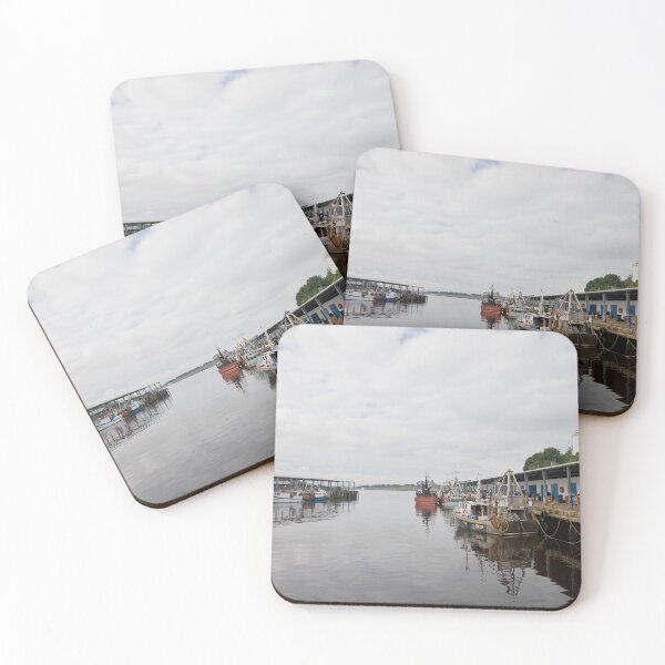 Item preview, Colourful Fishing Boats at North Shields Fish Quay designed and sold by Violaman.