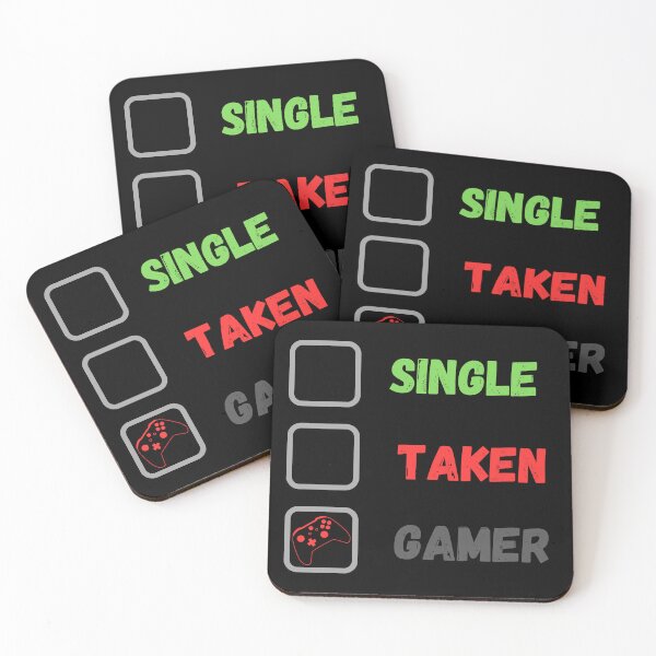 Item preview, Single Taken Gamer t-shirt Funny valentine’s day Gift for adult teen video Gamers  designed and sold by anassouafa.