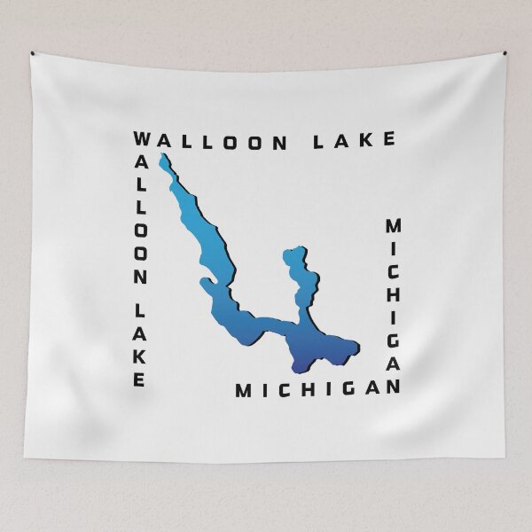 Item preview, Walloon Lake Michigan - Square designed and sold by SwiftSlothMedia.