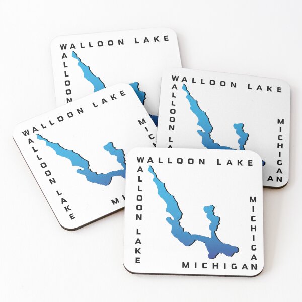 Item preview, Walloon Lake Michigan - Square designed and sold by SwiftSlothMedia.