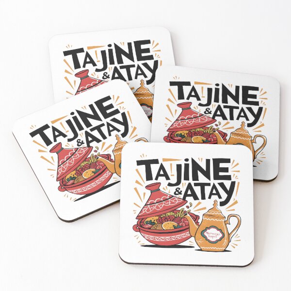 Item preview, Festive Moroccan Tajine & Teapot Illustration - Vibrant Typography Art designed and sold by AmiGraph.