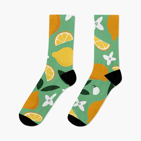 Item preview, Lemons And Oranges Fruit Pattern On Mint Green designed and sold by DEC02.