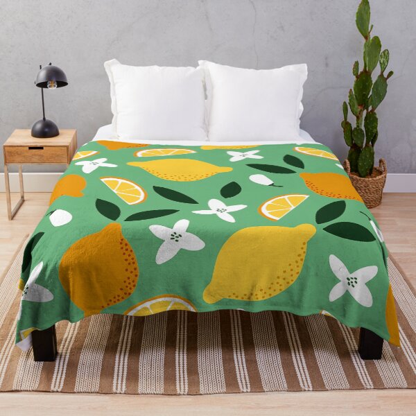 Item preview, Lemons And Oranges Fruit Pattern On Mint Green designed and sold by DEC02.