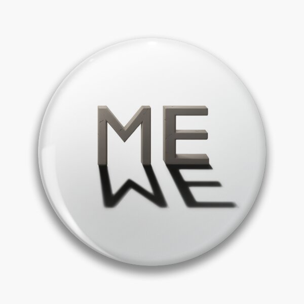 Item preview, Me is really We - Shadow Ambigram (minimalist style) designed and sold by Pablo Carlos Budassi.