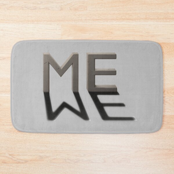 Item preview, Me is really We - Shadow Ambigram (minimalist style) designed and sold by Pablo Carlos Budassi.