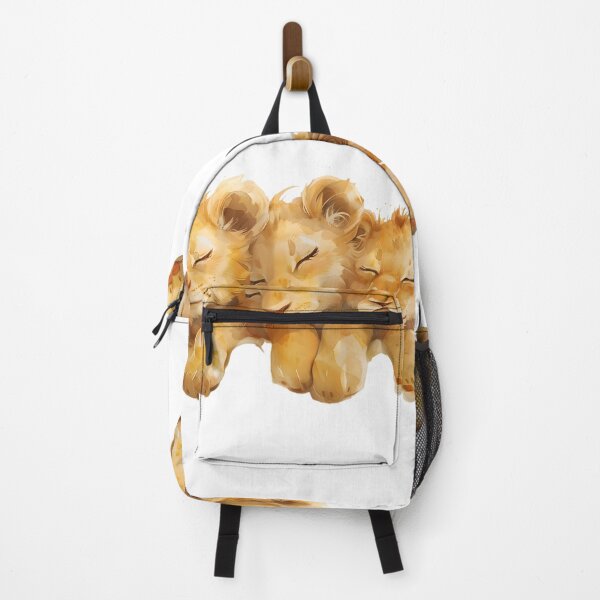 Item preview, Whimsical Cubs: A Lion's Playful Trio designed and sold by AI-Only Creations.