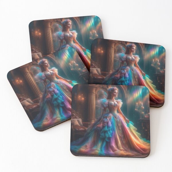 Item preview, Soft Rainbow Fantasy Victorian Gown designed and sold by Fantasy-Fashion.