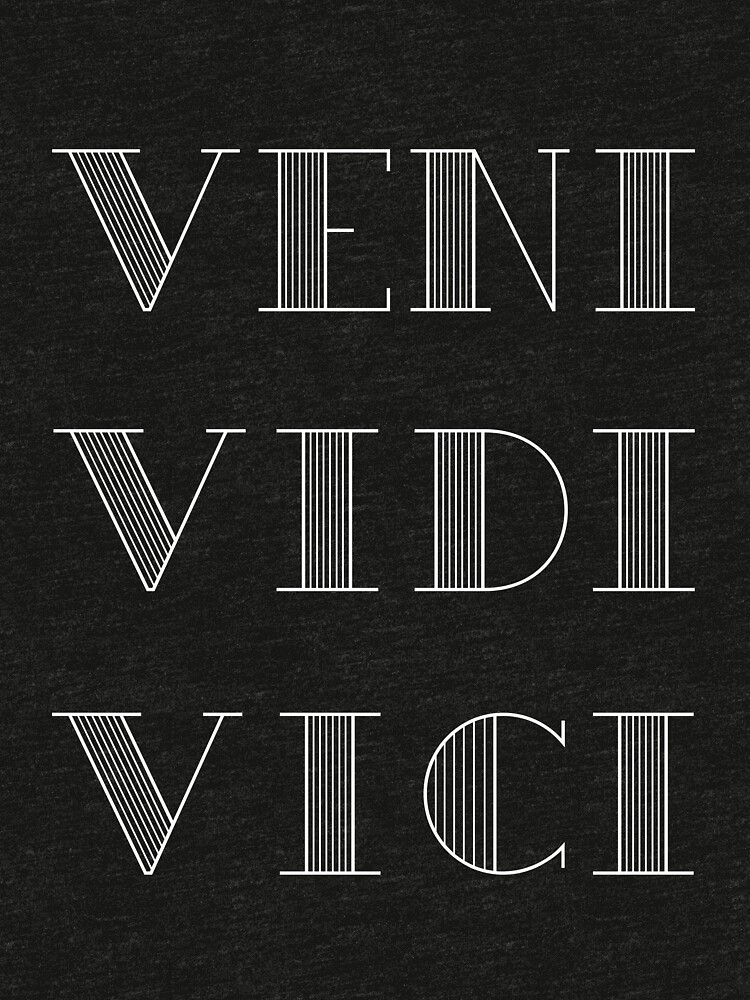 veni vidi vici i came i saw i conquered