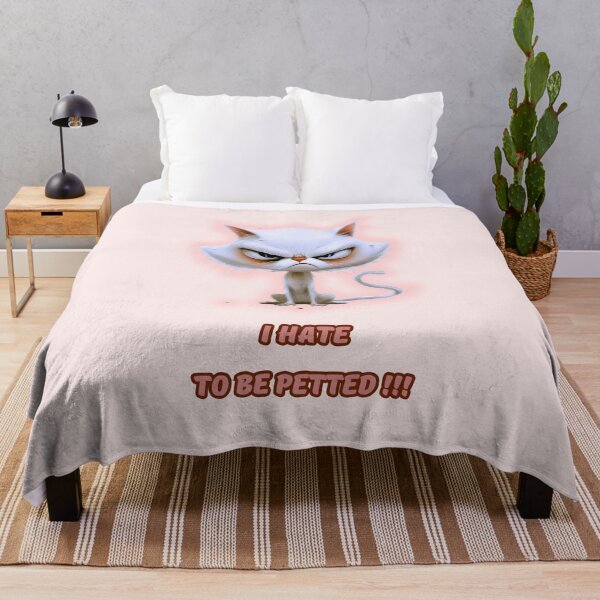 Item preview, I hate to be petted, angry cat, pissed of cat designed and sold by silent-violin.