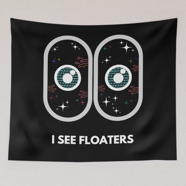 Item preview, I SEE FLOATERS (BLACK VER) designed and sold by RED-MOUSE.
