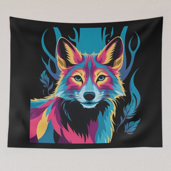 Item preview, Vibrant Geometric Fox designed and sold by zoughlal.