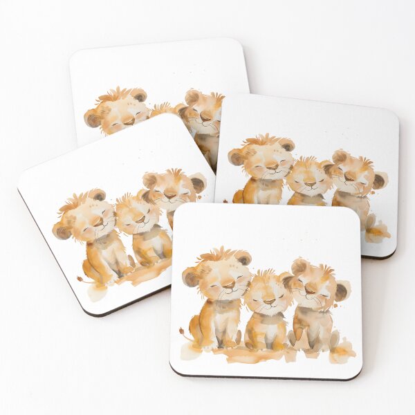 Item preview, Adorable Cubs: A Trio of Playful Moments designed and sold by AI-Only Creations.