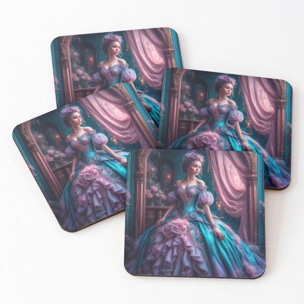 Item preview, Purple Blue Fantasy Victorian Gown designed and sold by Fantasy-Fashion.