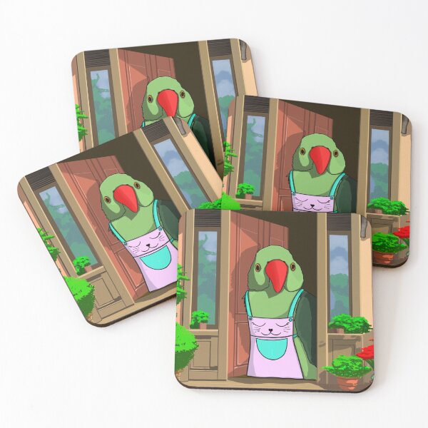 Item preview, Cute Green Parrot designed and sold by Aksh Pathania.