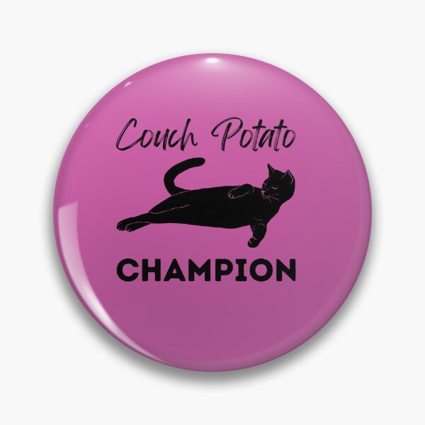 Item preview, Couch Potato Champion Black Cat designed and sold by alczar.