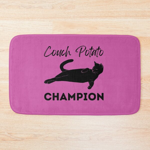 Item preview, Couch Potato Champion Black Cat designed and sold by alczar.