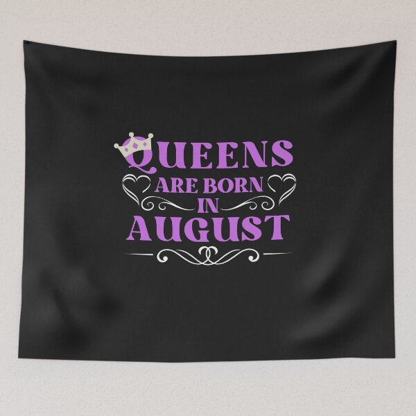 Item preview, queens are born in august, august birthday gift designed and sold by vintage-years.