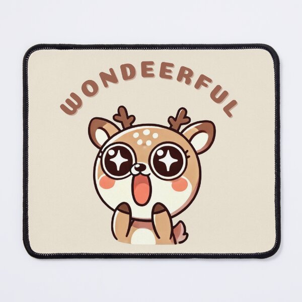 Item preview, Wondeerful - deer wordplay, deer pun designed and sold by Funny-Banana.