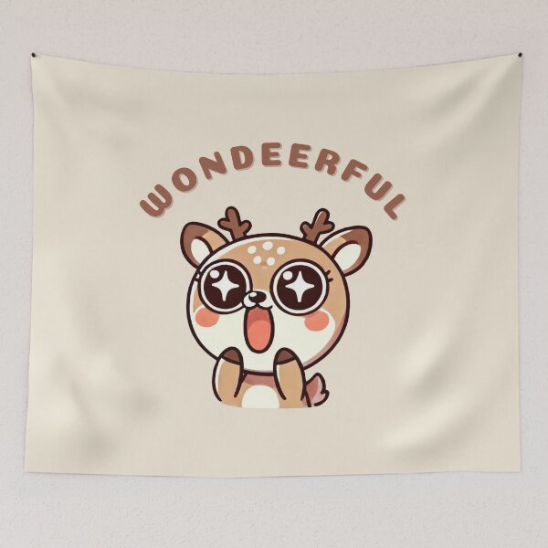 Item preview, Wondeerful - deer wordplay, deer pun designed and sold by Funny-Banana.