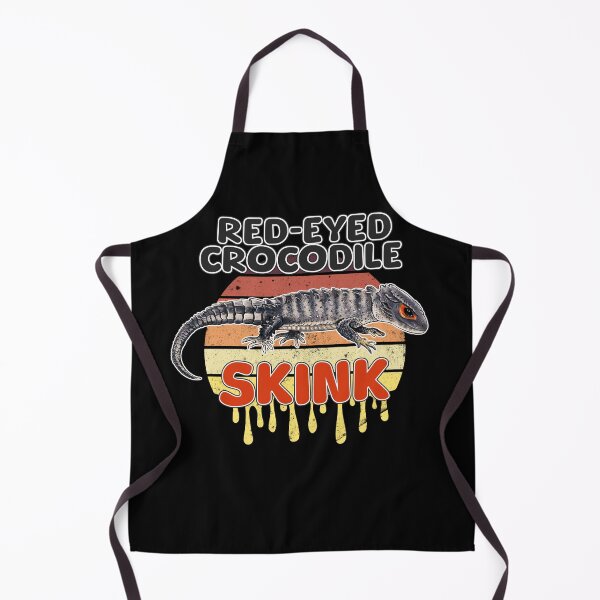 Item preview, Red-Eyed Crocodile Skink Retro design designed and sold by BeataY6Art.