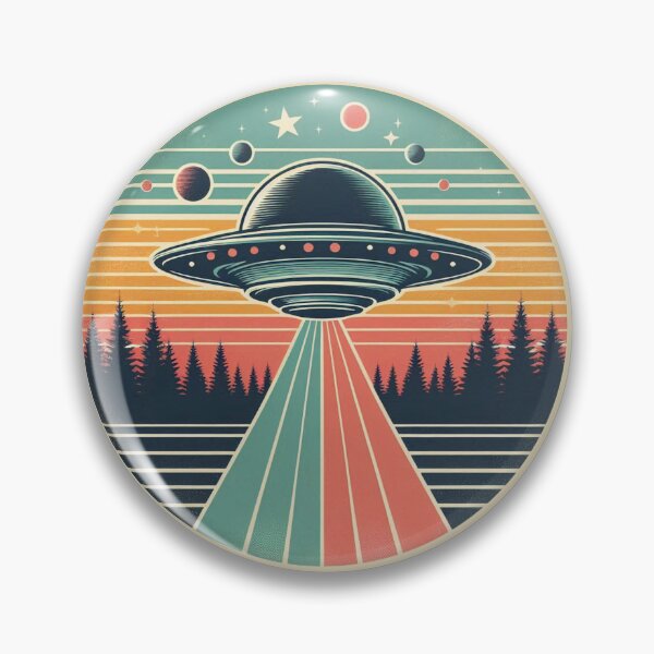 Item preview, UFO (Retro) V.2 designed and sold by Bubble-Boris.