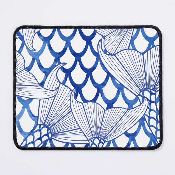 Item preview, Blue Mermaid Tail Pattern designed and sold by Sartoris Art.