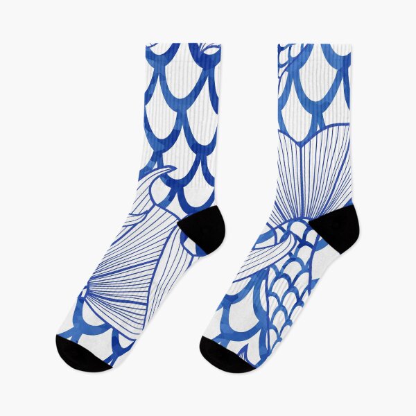 Item preview, Blue Mermaid Tail Pattern designed and sold by Sartoris Art.