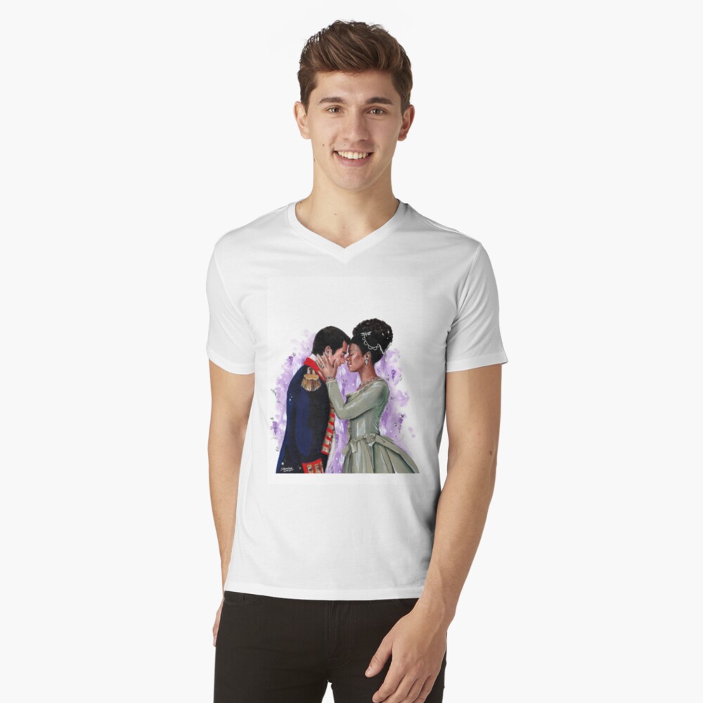 Aperçu de l'œuvre T-shirt col V créée et vendue par laureneportrait.