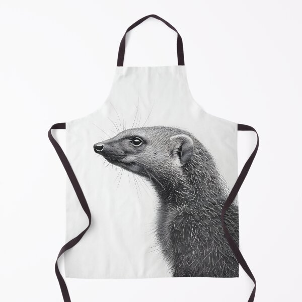 Item preview, Black and white weasel pencil drawing designed and sold by Pencil-Art.